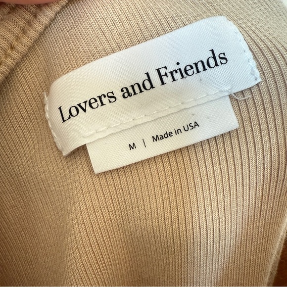 REVOLVE Lovers and Friends Women's Kearsten Beige Halterneck Midi Dress Size M - Picture 9 of 12